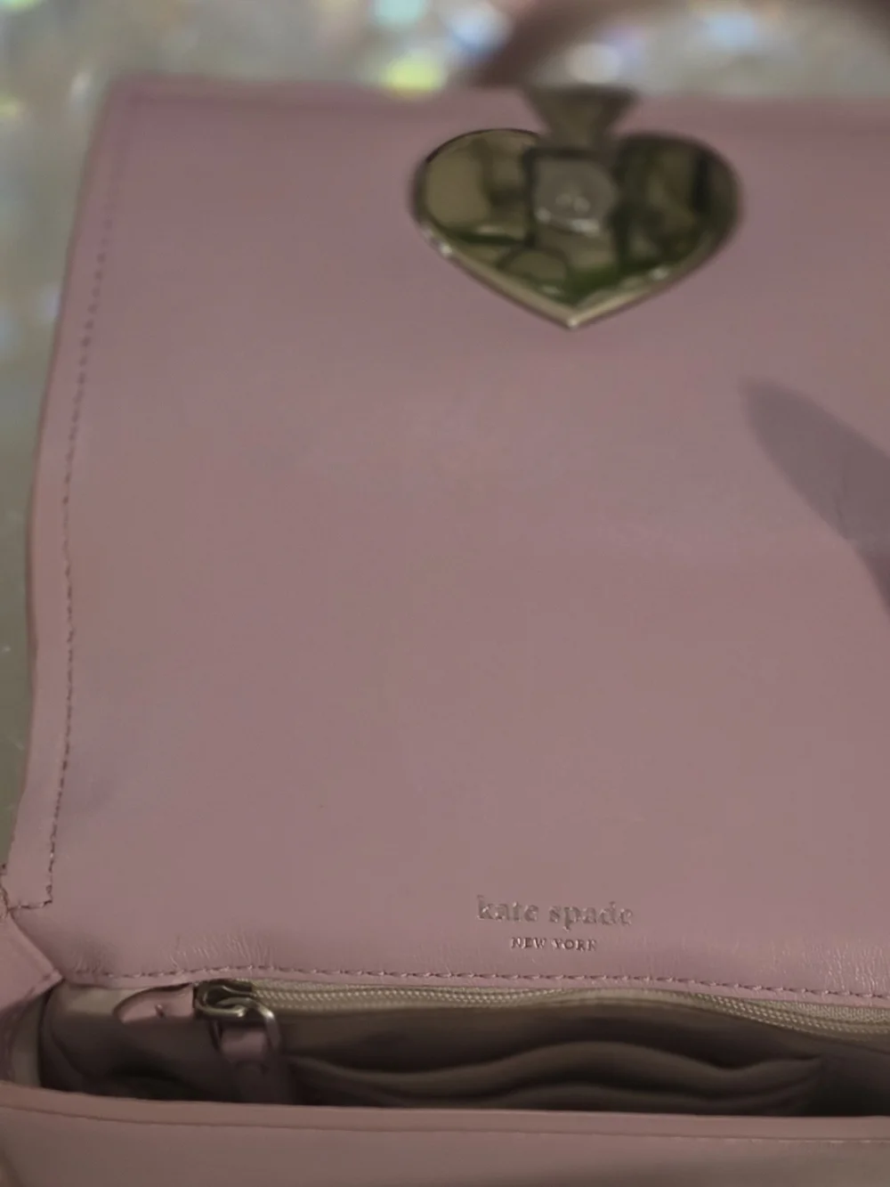 NWT Kate Spade Quilted Lavender Lambskin Purse And Wallet Set (Dustbag Included)